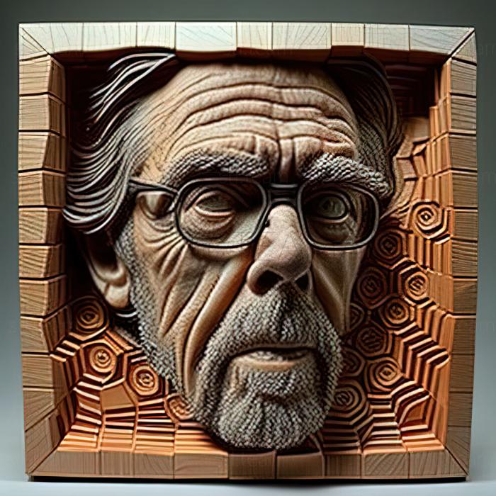 3D модель Чак Клоуз, американский художник (STL)